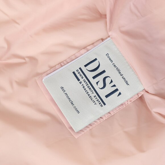 Moncler Pink Fleece Puffer Jacket with Knit Sleeves & Turtleneck | Size S - Picture 7 of 12